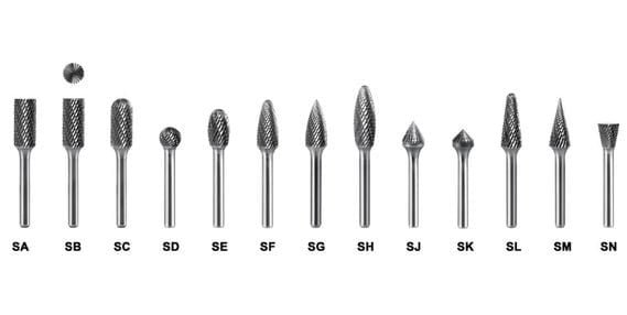 Proper storage system for carbide burr sets